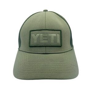 YETI Patch Trucker Hat Snapback Olive Green